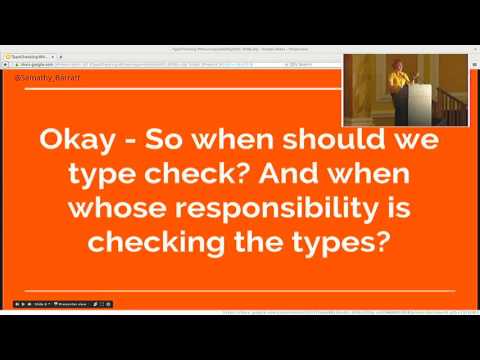 Pycon UK 2016: Type checking, Whose responsibility is it?