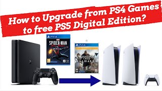 How to Upgrade from PS4 Games to free PS5 Digital Edition? Ex: Miles Morales