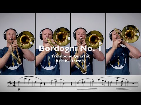 Bordogni Vocalise No.1 - Easy Trombone Play Along