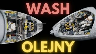 Wstęp do washa olejnego - Panel Line Wash do linii podziału | B-Wing 1/72 Bandai