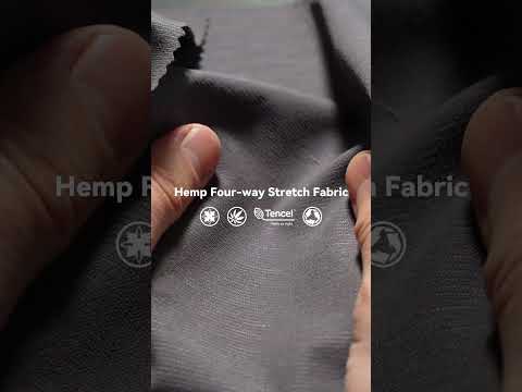 Hemp Recycled Nylon Blends Fabric and Hemp Polyester Blends Fabric. #textile #fabric #hemp #fashion