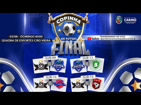COPINHA 2025 | FINAIS SUB 9, SUB 11, SUB 13 E SUB 15 | CARMO-RJ