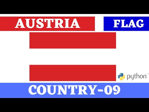 Austria Flag By Using Python