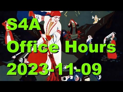 S4A Office Hours 2023-11-09: When to Hit Capital; Hakim/Deprogram Promoting Religion?; Chat; & More