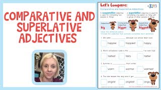 Comparative and Superlative Adjectives | Grammar Worksheets | Kids Academy