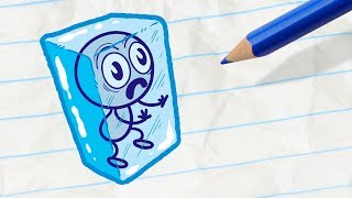 Pencilmate Saves his Friend -in- FALL BY MYSELF - Pencilmation Cartoons for Kids