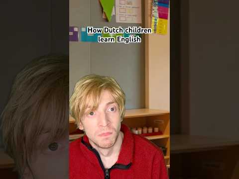 How Dutch children learn English 🍎 #englishlesson #dutchies #schoollife