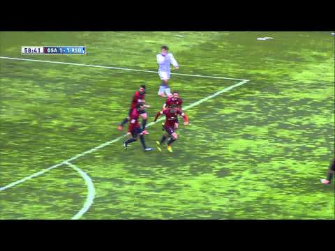 Gol de Oriol Riera (1-1) en el Osasuna - Real Sociedad - HD
