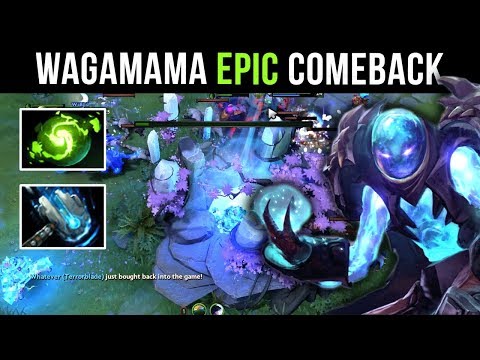 Wagamama EPIC Arc Warden Base Defend Leading to Victory - Refresher Orb Build - Dota 2