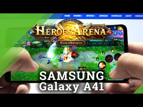 Heroes Arena on SAMSUNG Galaxy A41 – High Graphics Test
