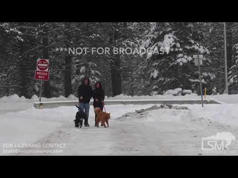 12-28-2017 Leavenworth, Washington - Winter Storm, Bad Road Conditions, Snow Plows, Snow Activities,