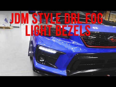 2018 JDM Style DRL Fog Light Bezel Prototype