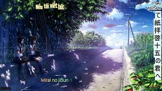 [Kara+Vietsub] Tegami ~ Haikei Juugo No Kimi E ~ Cover by Miki Hoshii