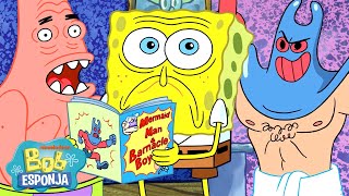Bob Esponja | ¡4 horas de los episodios más divertidos de Bob Esponja! 🧽 | Bob Esponja en Español MQDEFAULT Thumbnail
