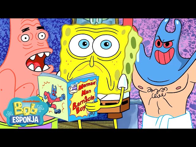Bob Esponja | ¡4 horas de los episodios más divertidos de Bob Esponja! 🧽 | Bob Esponja en Español SDDEFAULT Thumbnail