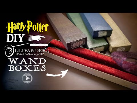 Ollivander's Wand Boxes - Harry Potter DIY