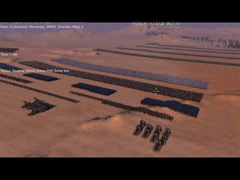 Massive Medieval Army Try to Stop Massive Zombie Horde| Ultimate Epic Battle Simulator | UEBS