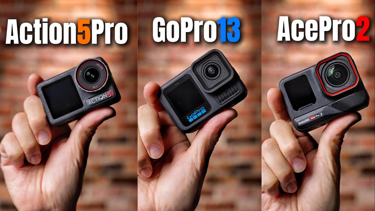 最强运动相机大对比：GoPro13 vs Action5Pro vs AcePro2｜画质｜暗光｜水下｜防抖｜电池续航｜充电速度｜视角｜色彩还原｜过热｜低温