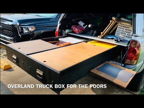 DIY truck bed drawers for camper -TACOMA (2nd gen)