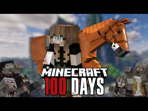 WE SURVIVED 100 DAYS IN A MINECRAFT ZOMBIE APOCALYPSE (Horse Edition) | Pinehaven