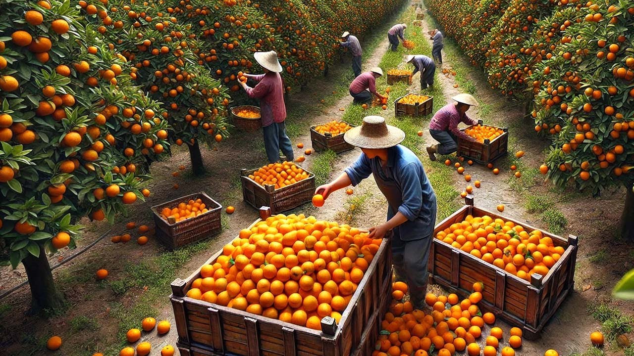 Agricultores Chineses Colhem Milhões De Toneladas De Frutas E Vegetais