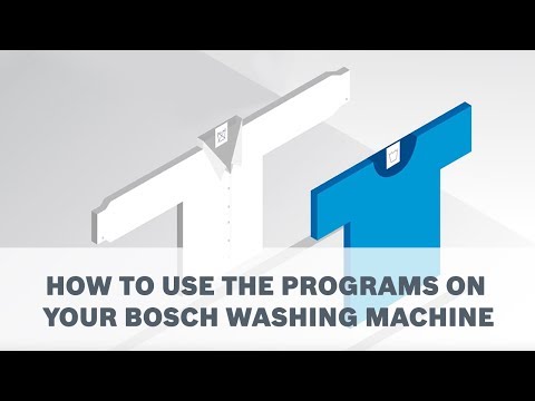 How to utilise the wash programs on your Bosch Front...