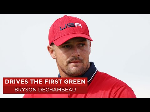 Bryson DeChambeau Drives First Green and Makes Eagle | 2020 Ryder Cup