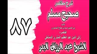 087 - شرح مختصر صحيح مسلم(باب: كراهية أن ينام الرجل الليل كله لا يصلي فيه) الشيخ عبد الرزاق البدر image
