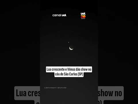 Lua e Vênus encantam moradores com espetáculo no céu durante conjunção