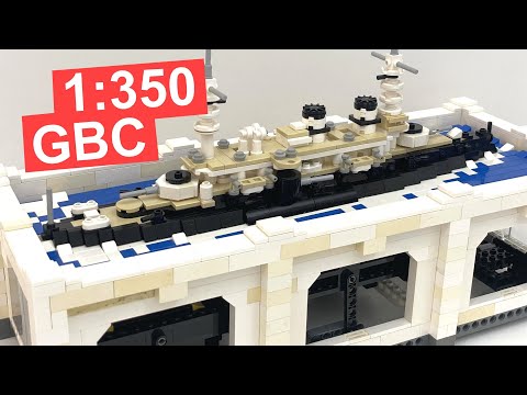 LEGO 1:350 French Battleship Charles Martel (feat. GBC Wave Stepper v2)