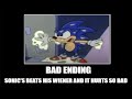 Sonic "Don't even ask" - All Endings