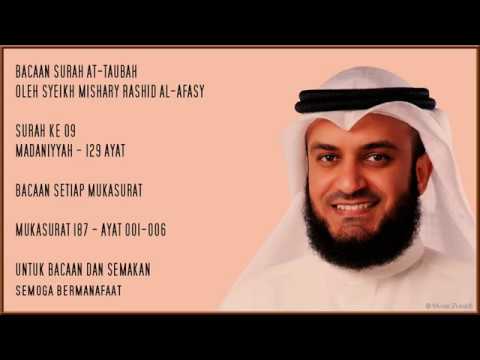 AT-TAUBAH [9] - MISHARY RASHID - PAGE 187 - VERSES 1 -6
