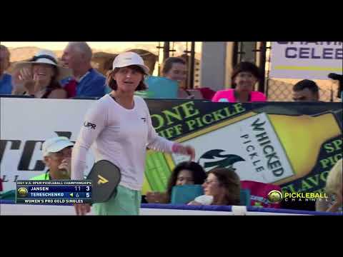 Fierce Point between Lea Jansen and Irina Tereschenko - 2021 US Open Pickleball Championships.
