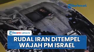 Detik-detik Rudal Iran Diluncurkan ke Israel, Gambar Netanyahu Terkurung Ditempel Jadi Sorotan
