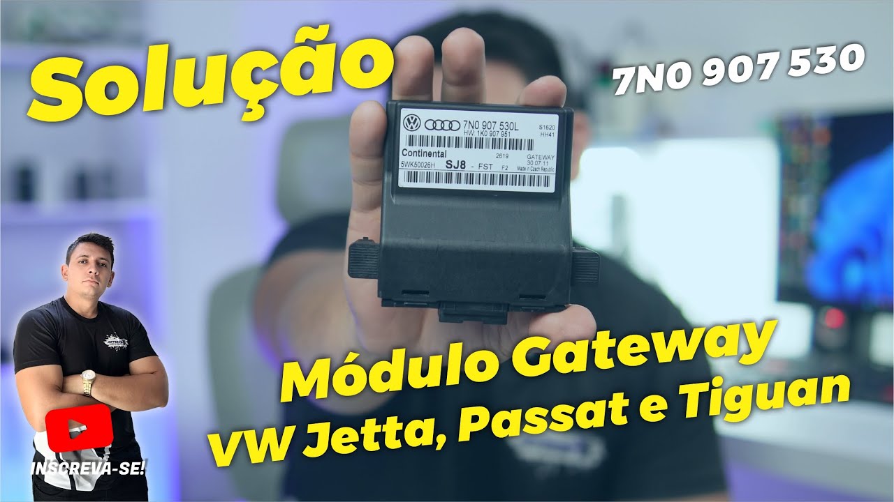 Módulo Gateway VW Jetta, Passat e Tiguan - Solução 100% Original   7N0907530 7N0 907 530