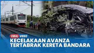 Download lagu Kecelakaan Avanza Tertabrak Kereta Bandara, Mobil Terpental Beberapa Meter mp3