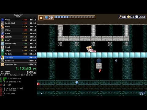 Asakura! P 100% speedrun in 2:04:03