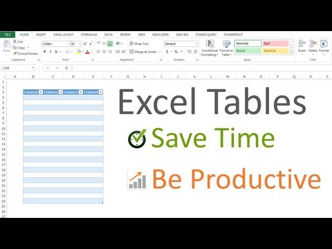 10 Essential Shortcuts for Excel Tables