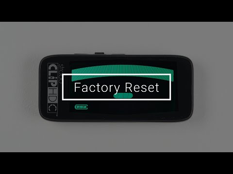 StroboClip HDC | Settings Screen | Factory Reset