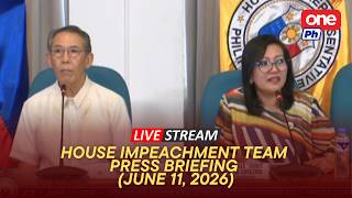 LIVE | House impeachment team holds briefing with Rep. Luistro and Diokno (June 11, 2026)