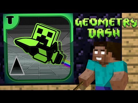 Monster School: Geometry Dash Challenge - Minecraft Animation