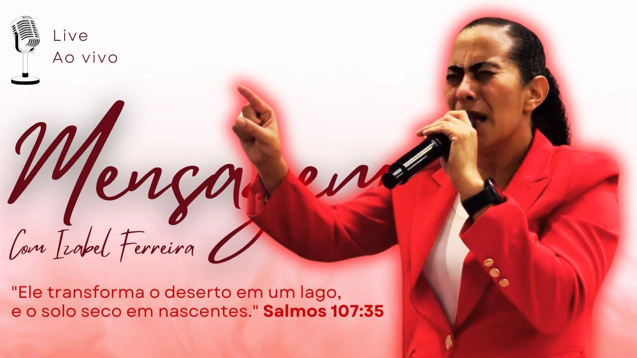 24/03/2025 - PREGAÇÃO COM  IZABEL FERREIRA | 1 SAMUEL 17:41