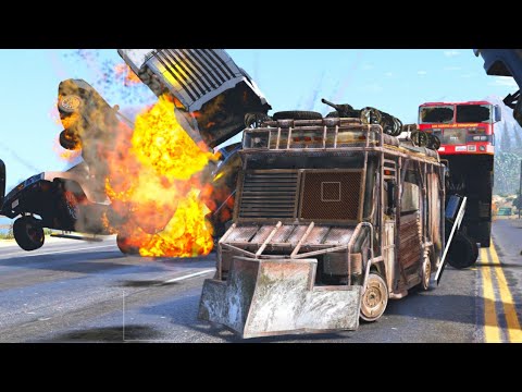 GTA 5 DEVASTATING ARMORED BOXVILLE CRASHES - IMPACT COMPILATION #21