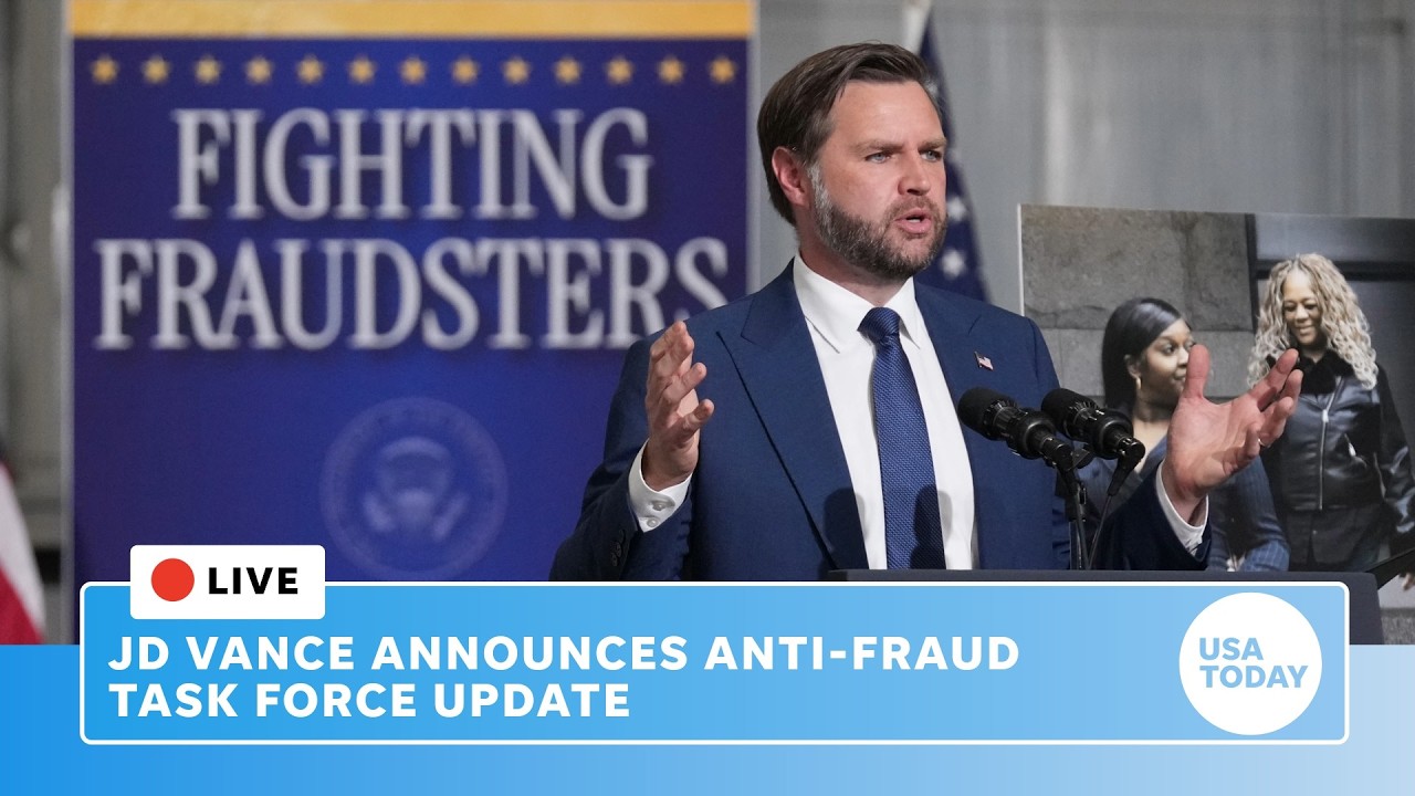 Live: Vance announces update on Anti-Fraud Task Force