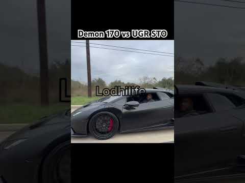 Dodge Demon 170 vs Lamborghini STO UGR