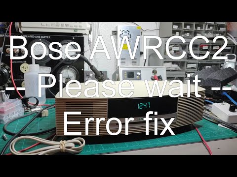 Bose AWRCC2 flashing -- please wait -- error fixed