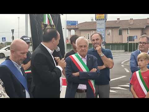 Verzuolo: l'inaugurazione della rotonda di Villanovetta