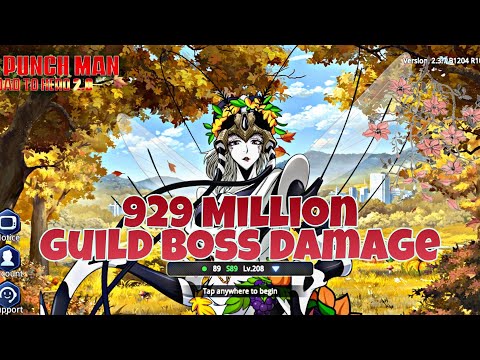 one punch man 2.0 - 929M guild boss damage