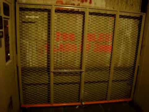 Old Otis Traction Freight elevator in unidentified building at the University of Calgary