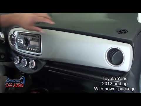 Remove factory stereo Toyota Yaris 2012-2017 power package